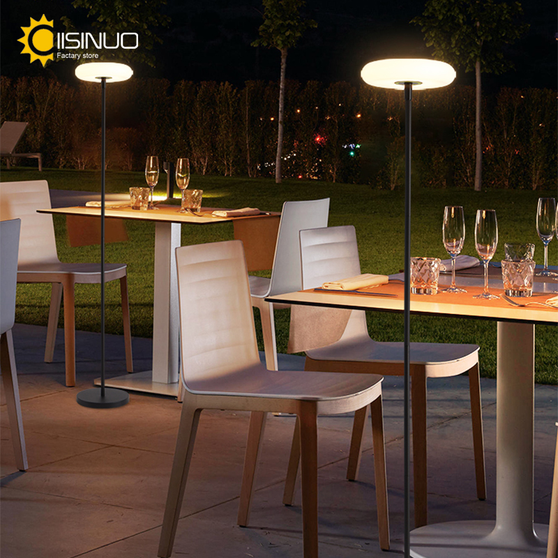 Pool Light Solar Rechargeable - Außen-Stehlampe, solarbetriebenes Licht, 4400 mAh, wiederaufladbarer