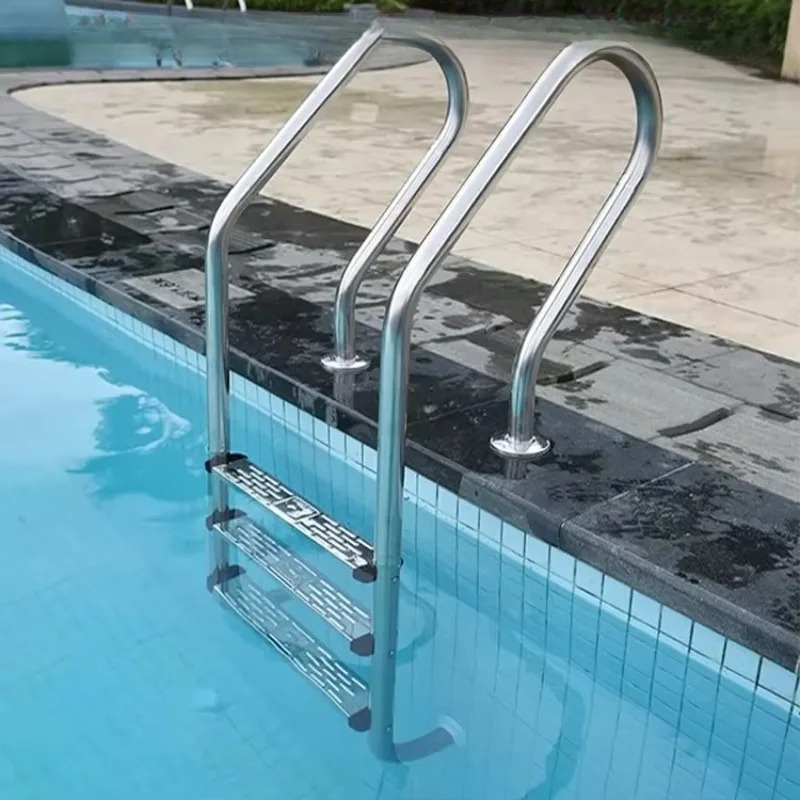 Pool Ladder Above Ground - Edelstahl 3/4-Stufen-Poolleiter für Aufstellpools, Sicherheitsstufen der