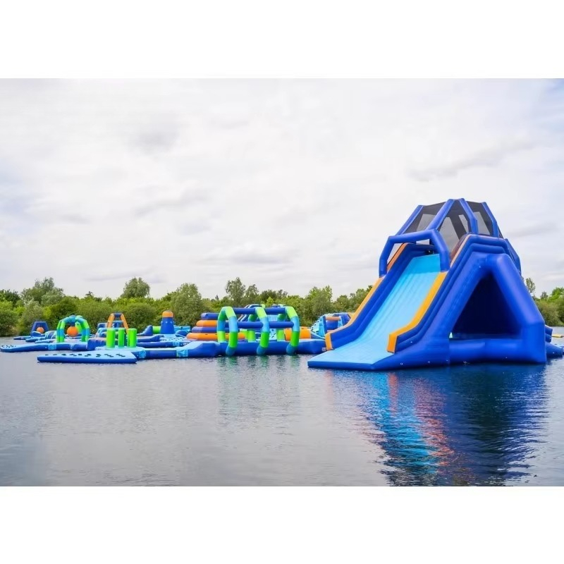 Water Slide Inflatable - Aufblasbarer Aquapark Kommerzielles Aufblasbares Wasserpark-Equipment Aufblasbare