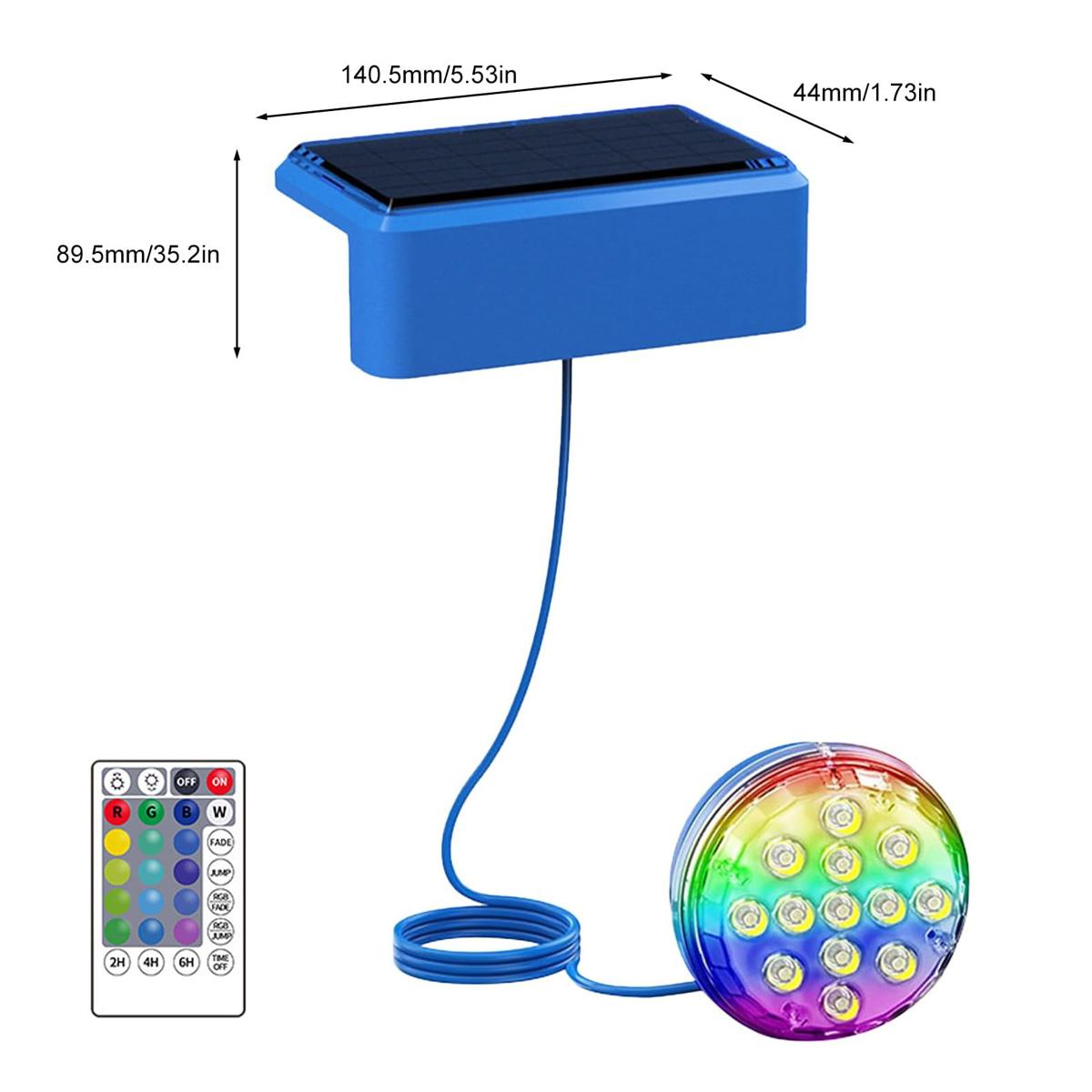 Unterwasser-Solar-Poolleuchte  – Pool Light Solar Rechargeable Bewertung und Preis