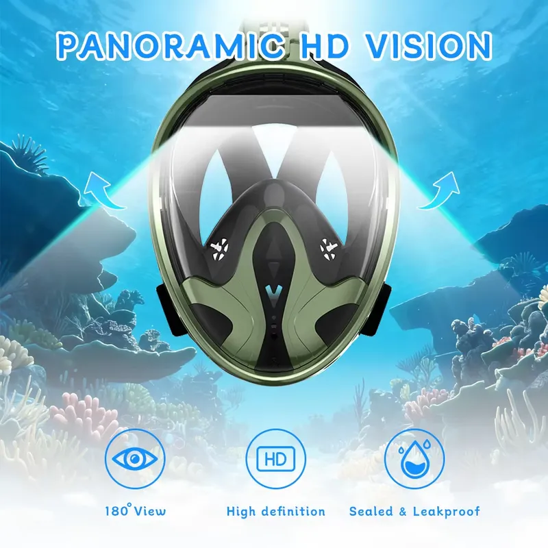 Erwachsenen-Vollgesichts-Schno – Snorkel Mask Full Face Bewertung und Preis