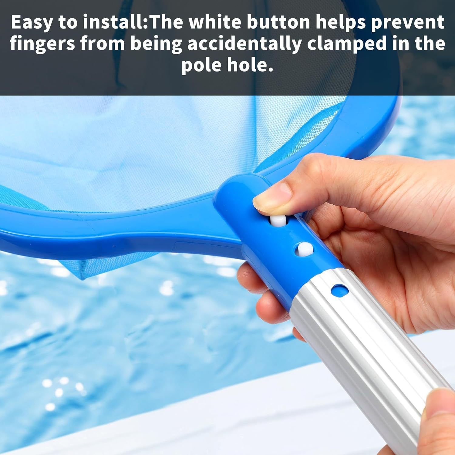 Blaues Pool-Skimmer-Netz - Eff – Pool Skimmer Net Bewertung und Preis