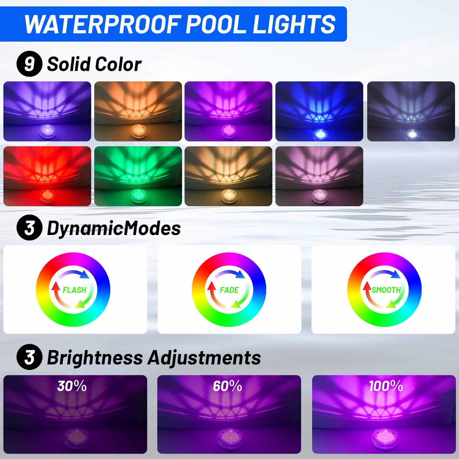 Poolleuchten, wiederaufladbar, – Pool Light Solar Rechargeable Bewertung und Preis