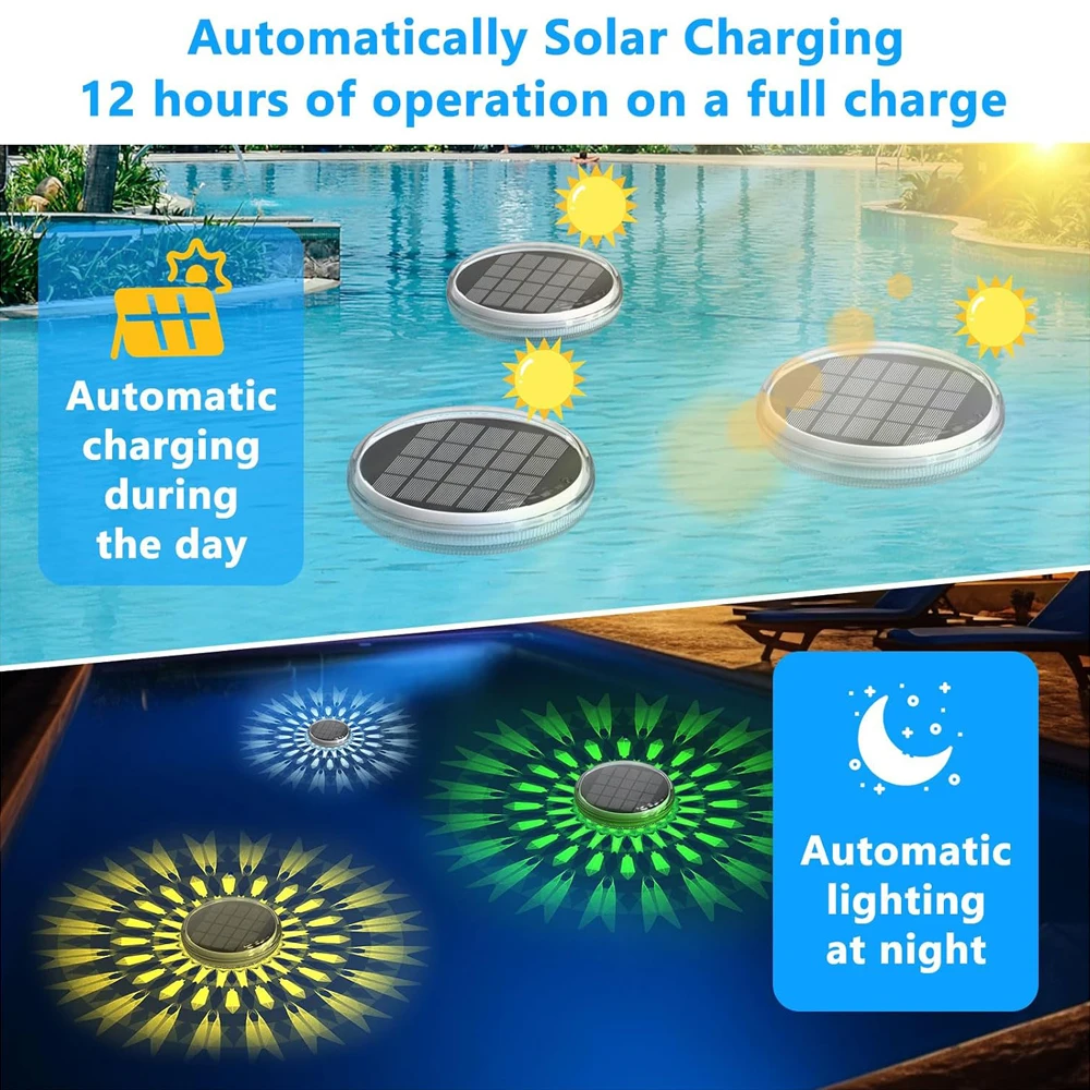 Schöne solarbetriebene wiedera – Pool Light Solar Rechargeable Bewertung und Preis