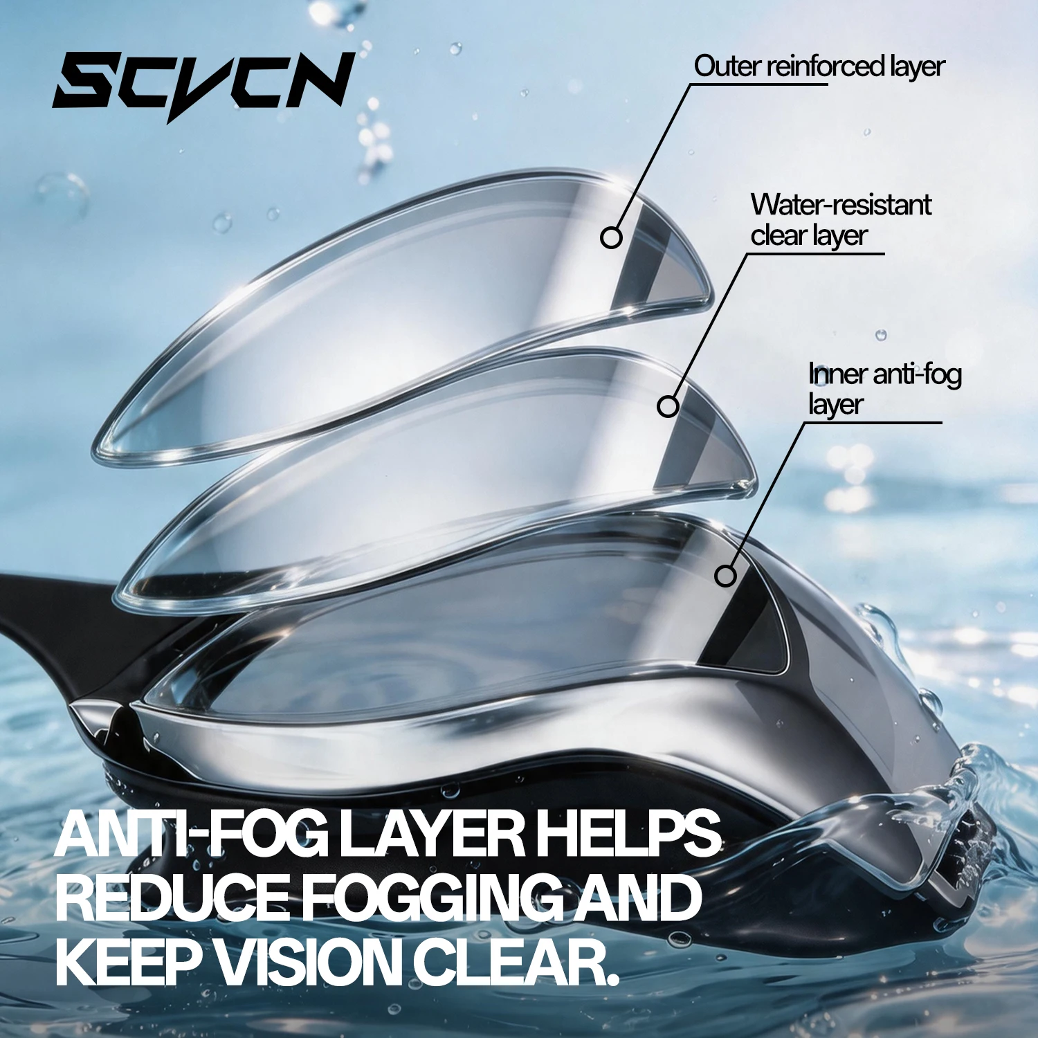 SCVCN Neue professionelle HD-S – Swim Goggles Anti Fog Uv Bewertung und Preis